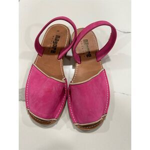 Nagore Fuchsia Leather Menorcan Sandals Unisex‎ Size EU 38 US 7.5 Pink